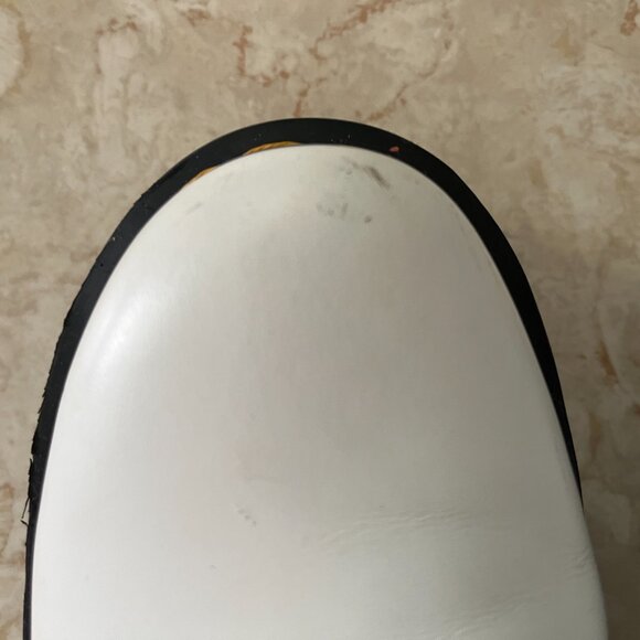 Dr. Martens Sz 8 Womens Jadon White Leather Platform Boot Lace Up Zip IN - Picture 11 of 13